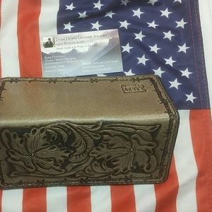 Hand Carved Leather Sheridan Roper Wallet